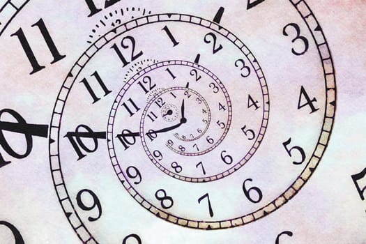 Creative image - hypnotic clock background. Concept of hypnosis, subconscious, suggestion.