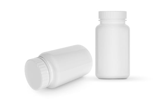 White supplement bottle for medicine