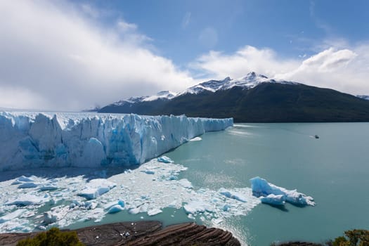 Perito Moreno glacier view, Patagonia landscape, Argentina. Patagonian landmark