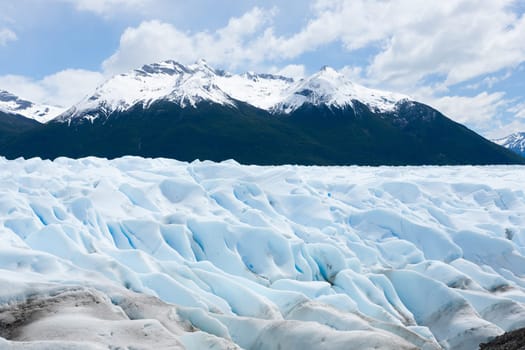 Walking on Perito Moreno glacier Patagonia, Argentina. Patagonian scenery