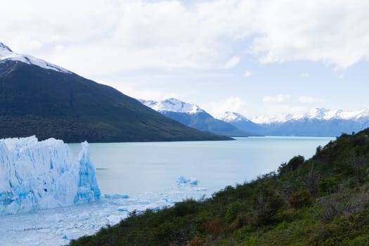 Argentino lake landscape, Perito Moreno glacier area, Patagonia, Argentina. Patagonian scenery