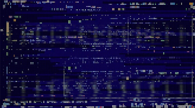 Pattern with squares digital blue background