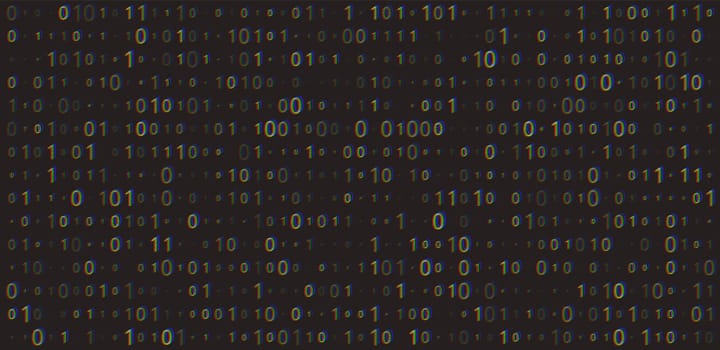 Pattern with squares digital blue background