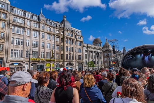 Porto, Portugal: April 25, 2024: Celebration and Protest of the April 25 in Portugal, Liberty Portuguese day, in Porto, Portugal