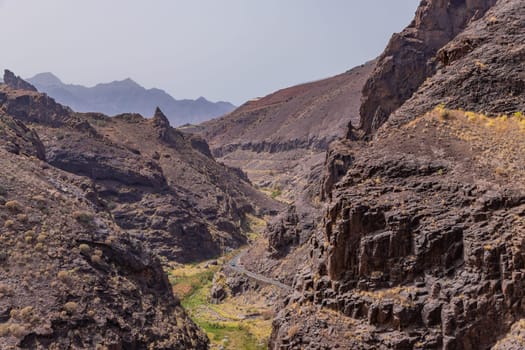 Mountains on the island of Gran Canaria, Spain