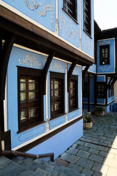 The beautiful facade of the Hindliyan House, an example of National Revival Architecture in Plovdiv, Plowdiw, Bulgaria 2022