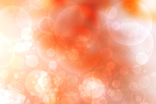 A festive abstract delicate golden yellow red orange gradient background texture with defocused bokeh circles. Card concept for Happy New Year, party invitation, valentine or other holidays.