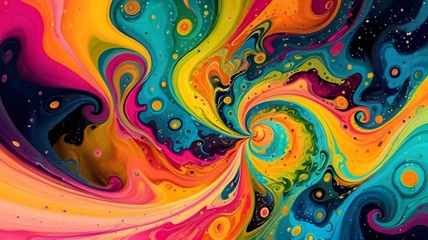 Abstract colorful texture with fractals
