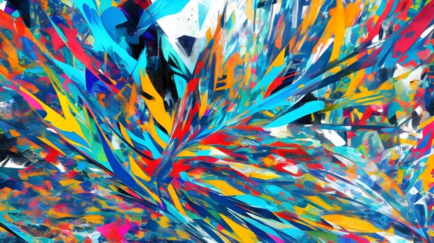 Abstract colorful texture with fractals