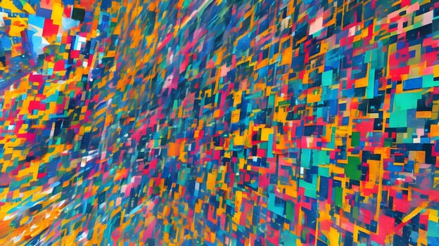 Abstract colorful texture with fractals