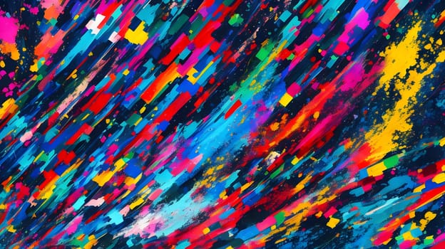Abstract colorful texture with fractals