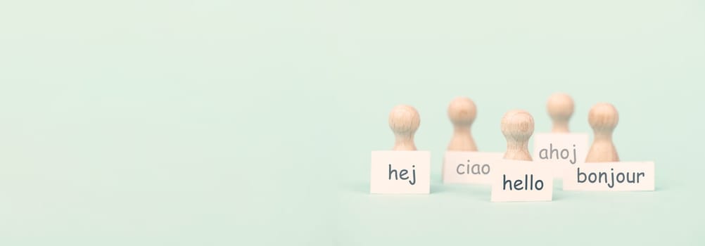 European languages, word hello in different language spoken in Europe, concept of multilingual business and community, multilingualism in the EU
