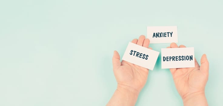 Depression, anxiety and stress, frustration and negativity, mental health concept, hopeless mind, melancholy and grief