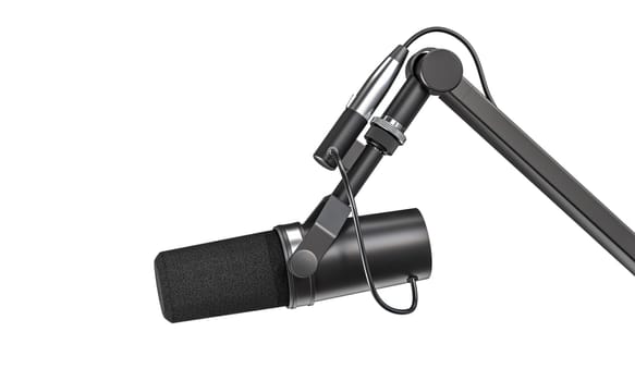 studio microphone isolated  transparent background. audio, equipment, recording