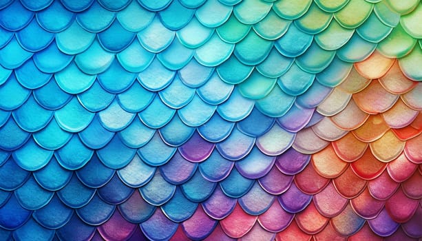 Rainbow mermaid scales background texture. Rainbow Seamless Pattern. Mermaid Scales Texture. Sparkling Princess Background. Bright Girlie Design. Fantasy colorful