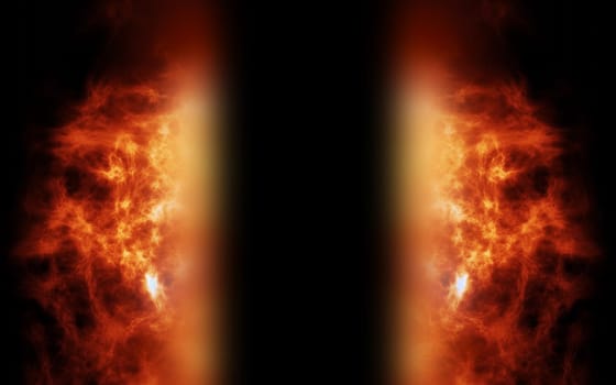 Digital Rendering Realistic Fire Burning Background
