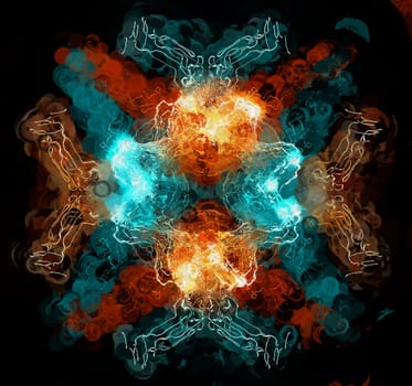 Digital Illustration Abstract Background Pattern
