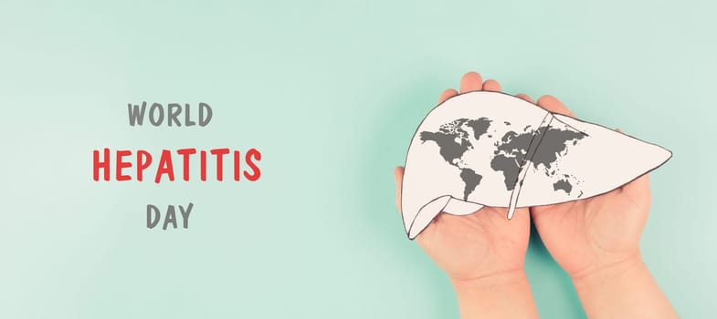 Liver organ infected with virus, world hepatitis day, diagnosis of cancer, cirrhosis health issue, alcoholic fatty liver