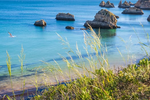 Praia de Boião, beach in Alvor near Portimão in Algarve region of Portugal