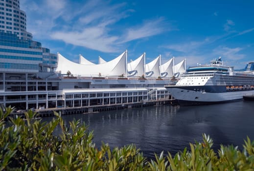 Downtown Vancouver and the cruise ship terminal.