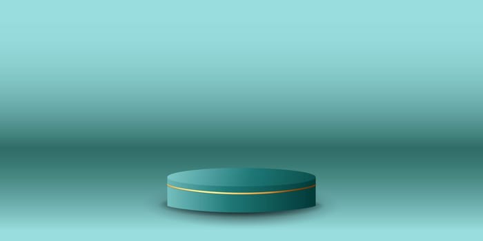 Podium display with background the same color as the podium. Modern studio, wall scene fashion, stage podium scene with for Award Ceremony. 3D rendering.
