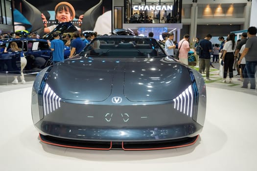 Nonthaburi, Thailand - DEC 2, 2020 - Car at The 37th Motor Expo Thailand 2020 at IMPACT Arena, Muang Thong Thani, Nonthaburi, Thailand.