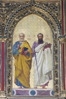 Saints Peter and Paul, iconostasis in the Greek Catholic Cathedral of the Holy Trinity in Krizevci, Croatia