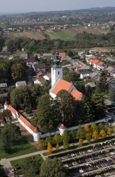 Parish Church of Our Lady of Snows in Kutina, Croatia