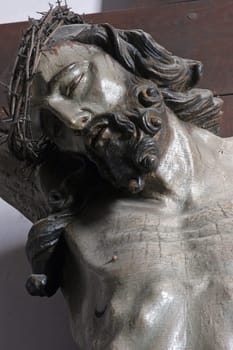 The crucifix in the parish church of the Holy Trinity in Karlovac, Croatia