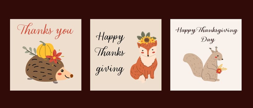 Autumn fall thanksgiving day banner or greeting card with leaves. Celebration design for harvest festival, thanks with food and flower autumn border. Fall thanksgiving day background.