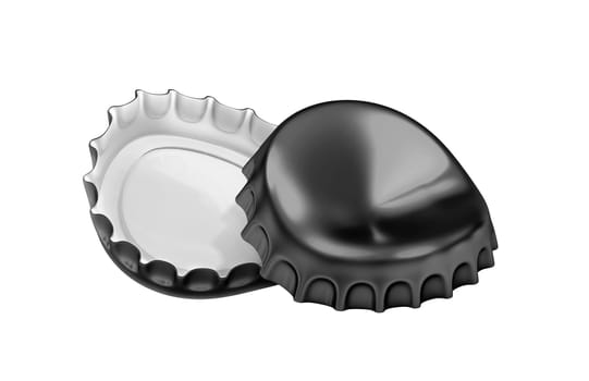 Black bottle cap, transparent background