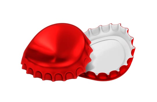 Red bottle cap, transparent background