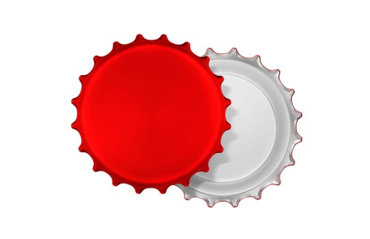 Red bottle cap, transparent background