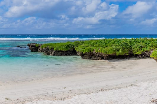 Beach on Efate Island, Vanuatu, near Port Vila - famous beach on the east coast