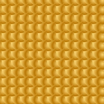 Abstract gold volumetric background. Geometric pattern. Vector image.