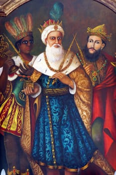 Holy Three Kings, the main altar in the parish church of the Holy Three Kings in Karlovac, Croatia
