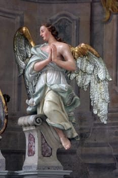 Angel, statue on the main altar in the Church of the Assumption of the Virgin Mary in Samobor, Croatia