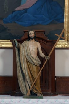Saint John the Baptist, statue on the altar of Saint Mary Magdalene in the parish church of the Wounded Jesus in Gradec, Croatia