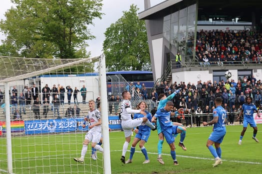 at the match of the OL BaWü: 23-24 - 34. Matchday - FC 08 Villingen - CFR Pforzheim