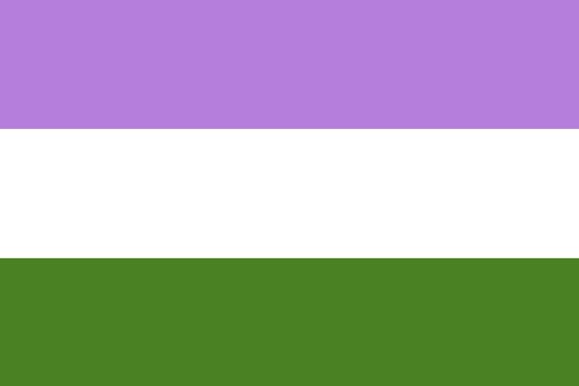 A Genderqueer Pride Flag background Illustration