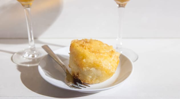 Frito de huevo, traditional egg croquette tapa of Pamplona, Spain. Selective focus