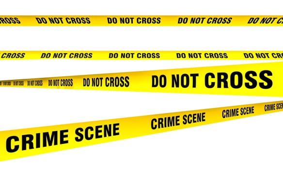 Yellow police line  do not cross text  transparent background
