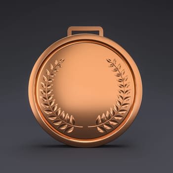 bronze medal  laurel wreath achievement honor sport success