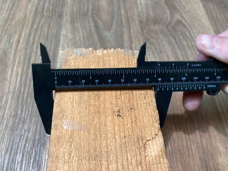 Caliper for measuring the a dimensions of parts