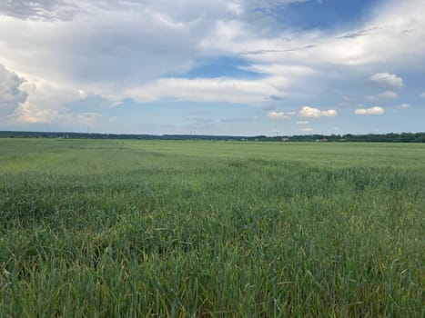 Clouds over countryside as the weather changes