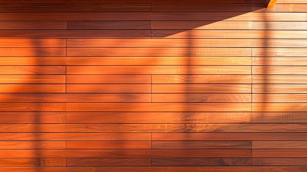 Empty red wooden wall building exterior. AI generated