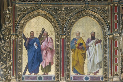 Saints Andrew, Jacob, Peter and Paul, iconostasis in the Greek Catholic Cathedral of the Holy Trinity in Krizevci, Croatia