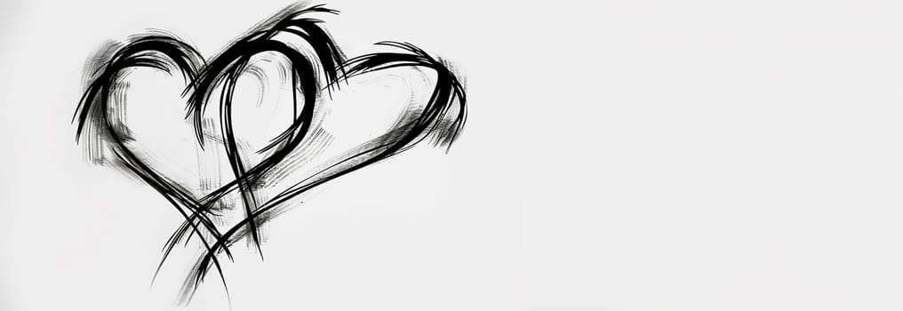 Heart sketch on white background. Hand drawn heart. Hand drawn rough marker hearts isolated on white background. illustration for your graphic design minimalism