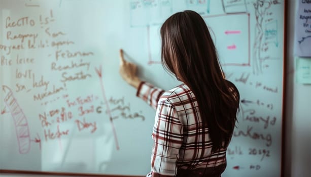 Portrait, young woman in classroom teaching children at school, students or happiness in a classroom. Face, female educator or employee with children, smile or education with knowledge, learners and development