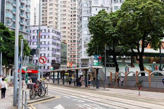 Hong Kong 27 April 2024: Hong Kong wan chai district